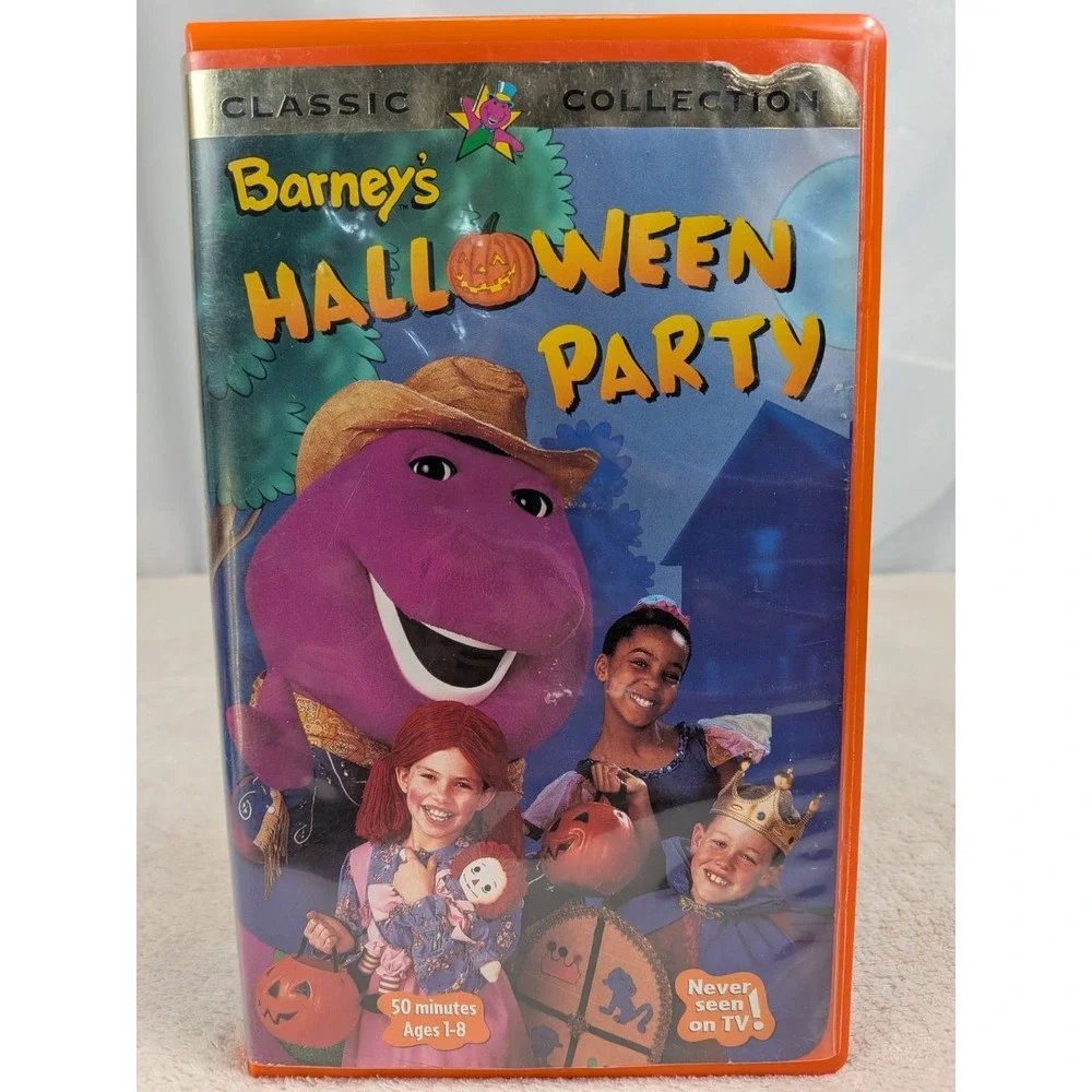 Barney Classic Collection VHS Lot of 5 Halloween Party‎ Adventure Bus Rare Tapes